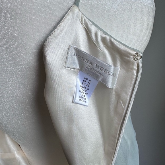 Donna Morgan Pastel Floral Maxi Halter Dress Size 10 - Picture 6 of 7